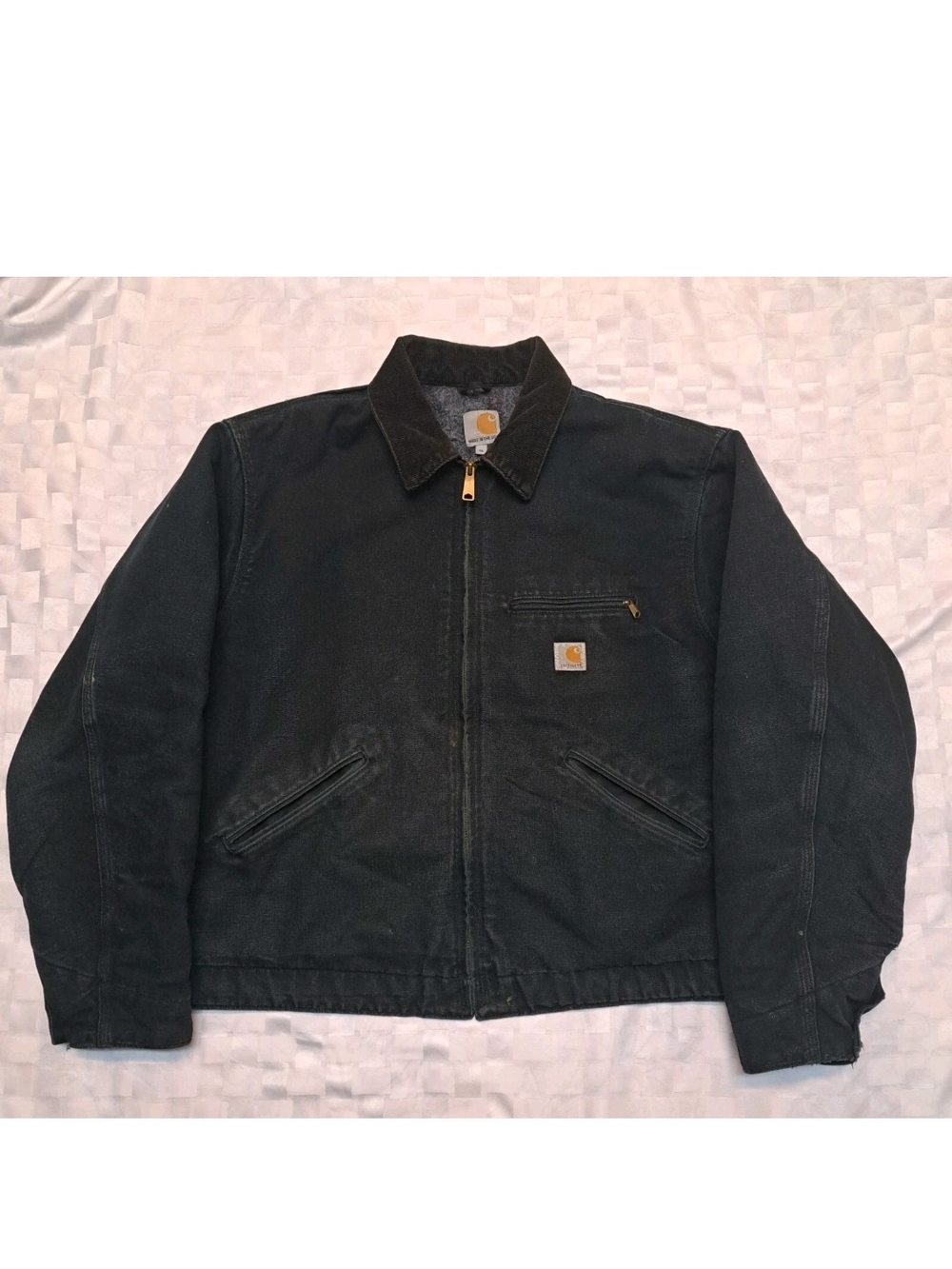 Carhartt J001 Black Detroit Duck Blanket Line Jacket